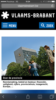 Responsive website Vlaams-Brabant